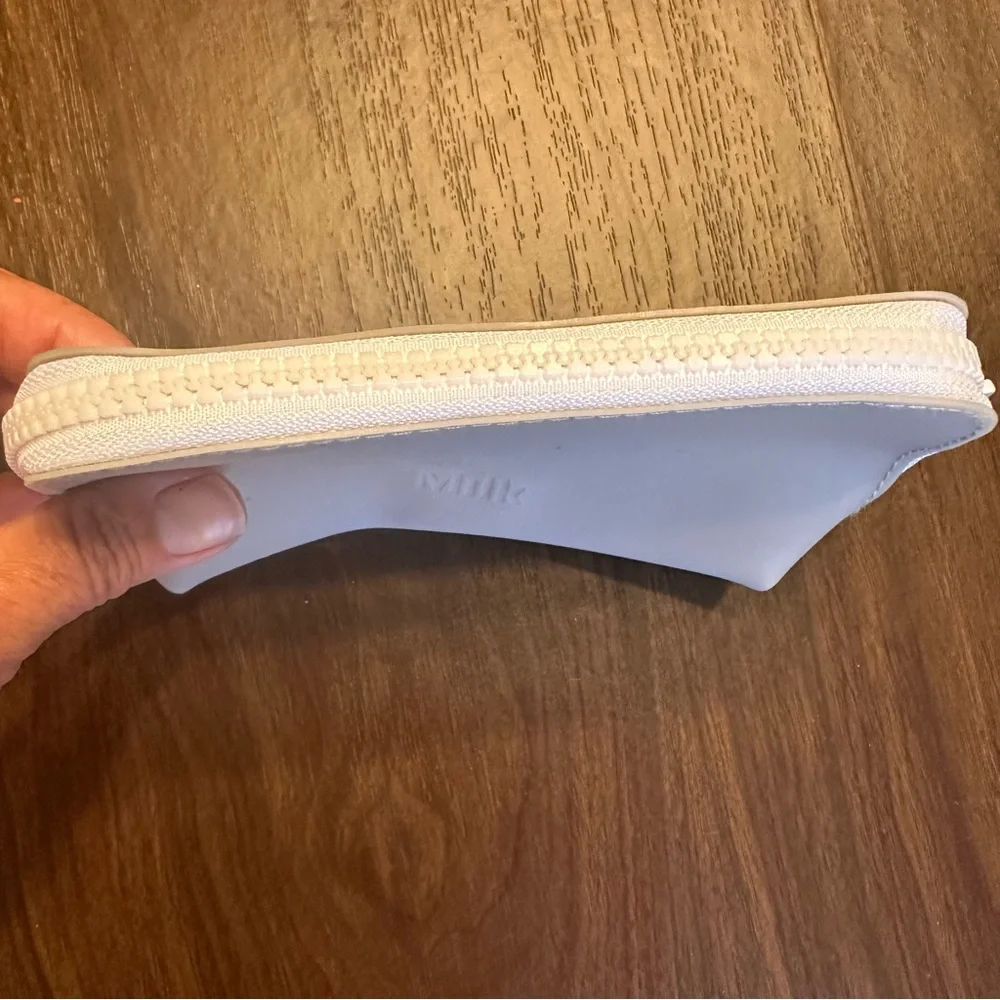 Milk Makeup White/Light Gray Cosmetic Bag “VIBES”